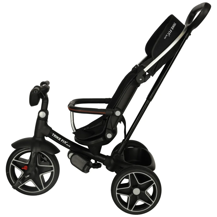 Rowerek trójkołowy TRIKE FIX Elite 2w1 rower spacerówka 6w1 czarny - obrazek 5