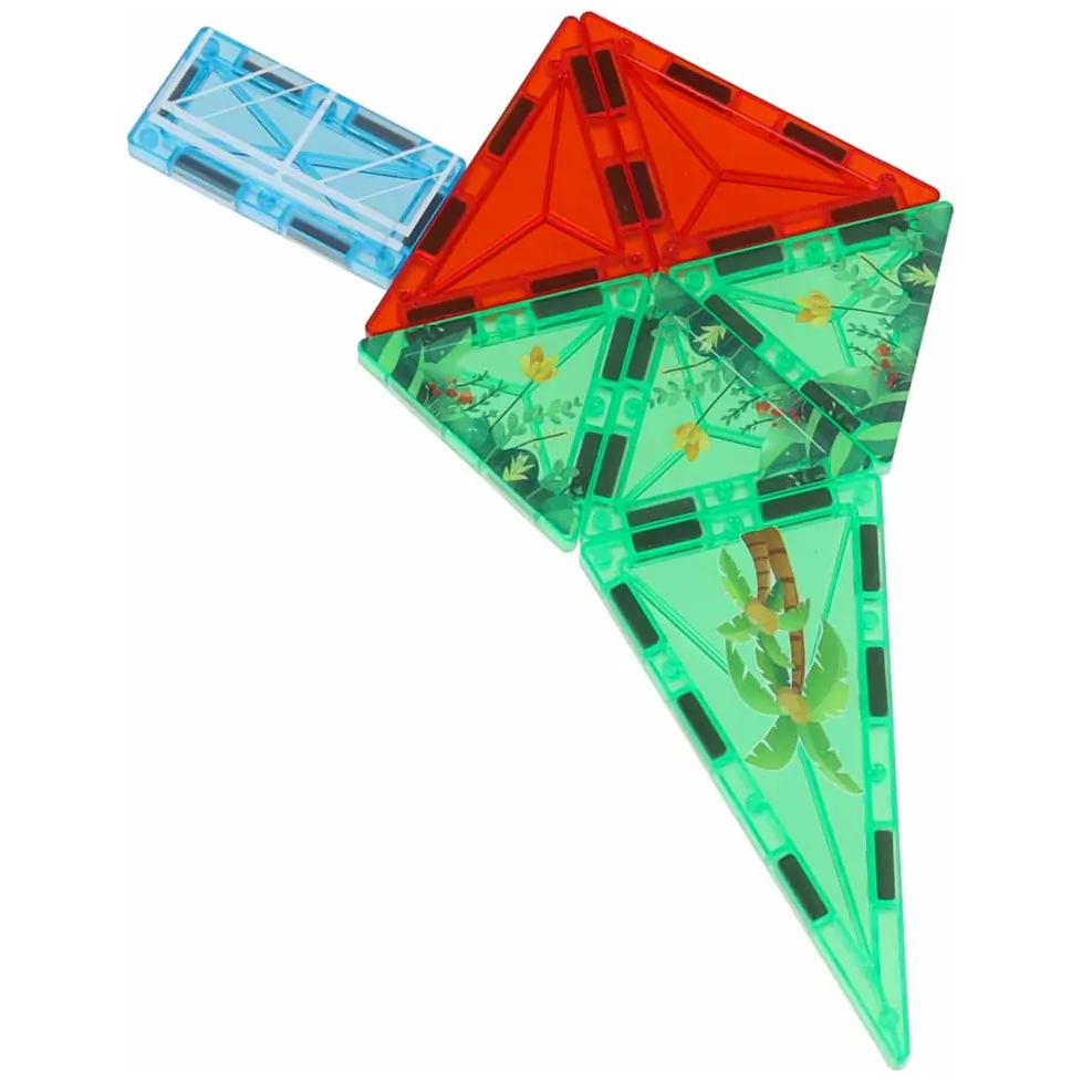 Klocki magnetyczne 3D zestaw konstrukcyjny miasto z autkami 91 szt. - obrazek 12