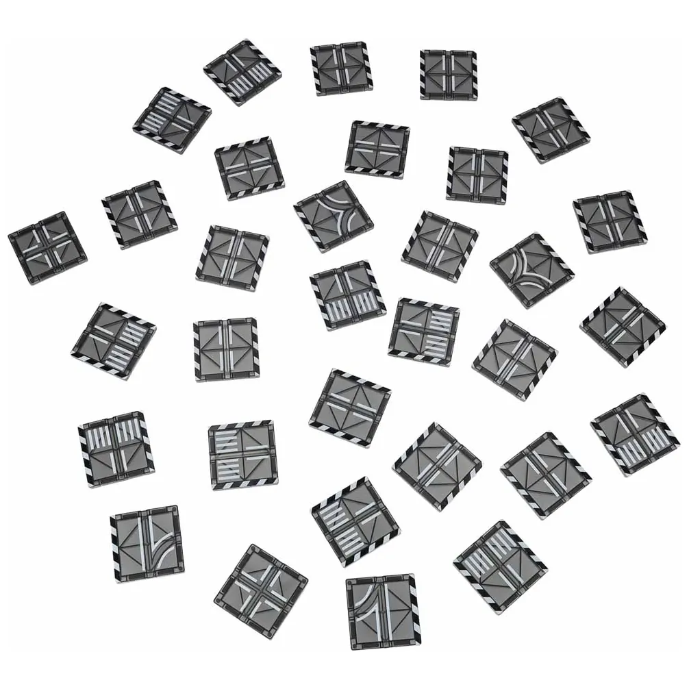 Klocki magnetyczne 3D zestaw konstrukcyjny miasto z autkami 91 szt. - obrazek 13