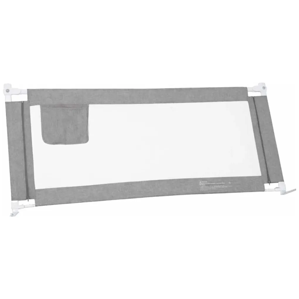 Barierka ochronna do łóżka 140 cm szara - zabezpieczenie dla dziecka - obrazek 4