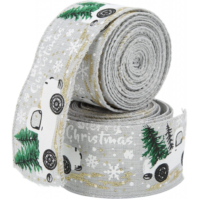 Taśma świąteczna, wstążka do kokard na prezent Boże Narodzenie 5cm x 5m KSN72 - obrazek 3