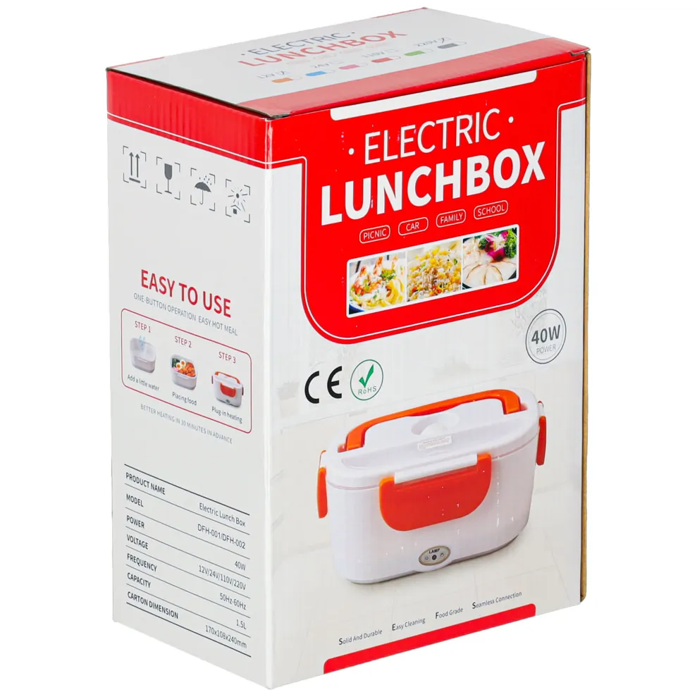 Podgrzewacz elektryczny lunch box samochodowy pudełko na obiad 1,5 l - obrazek 14