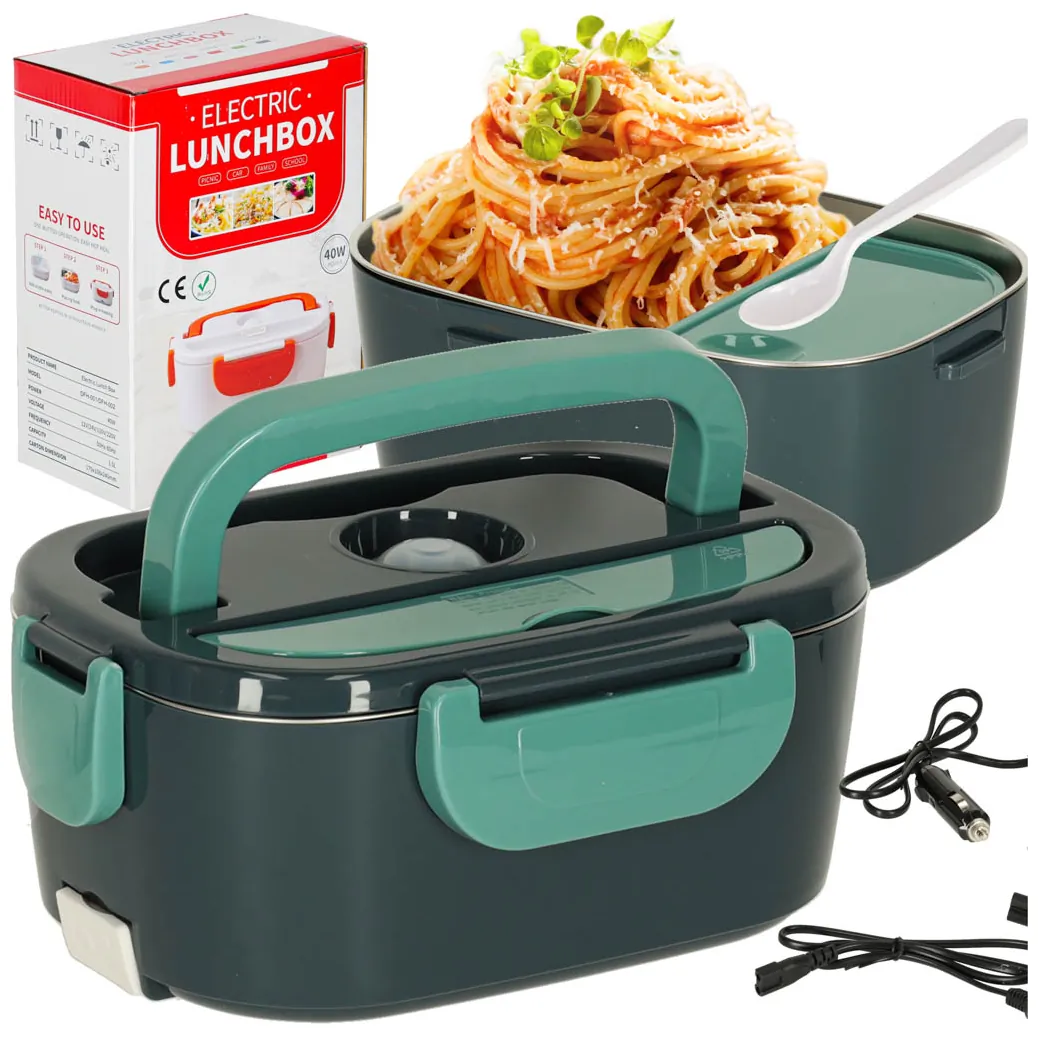 Lunch box podgrzewacz obiadowy elektryczny samochodowy 1500ml