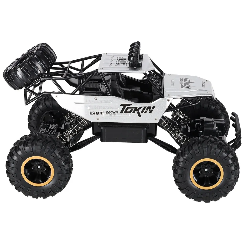 Zdalnie sterowany samochód terenowy RC Rock Crawler 4x4 metal 1:12 srebrny - obrazek 4
