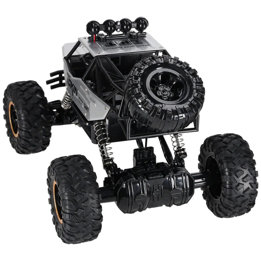 Zdalnie sterowany samochód terenowy RC Rock Crawler 4x4 metal 1:12 srebrny - obrazek 5