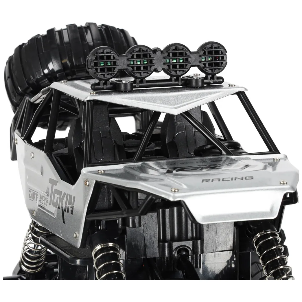 Zdalnie sterowany samochód terenowy RC Rock Crawler 4x4 metal 1:12 srebrny - obrazek 9