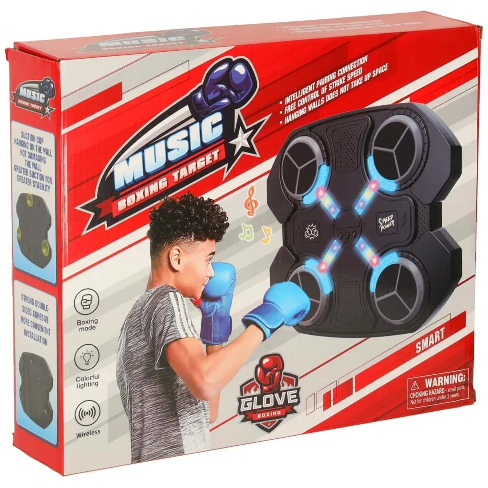 Ścienna tarcza bokserska z muzyką Bluetooth LED - trening dla dzieci 8+ - obrazek 12