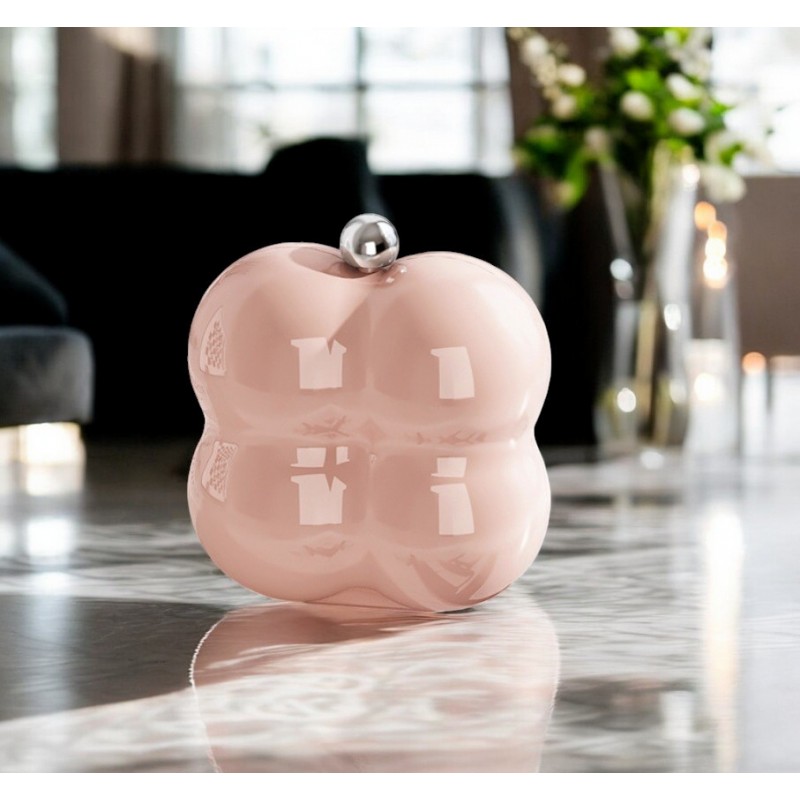 Kuferek etui organzier przenośna szkatułka na biżuterię kremowa PD156R - obrazek 4