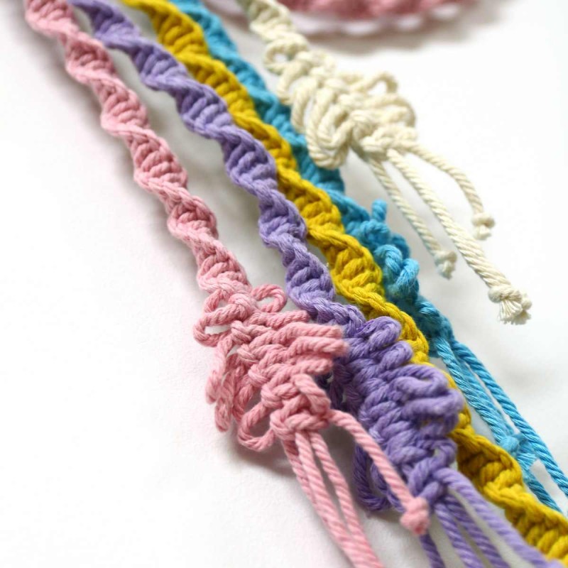 Makrama wisząca ozdoba na ścianę WN6 - obrazek 2