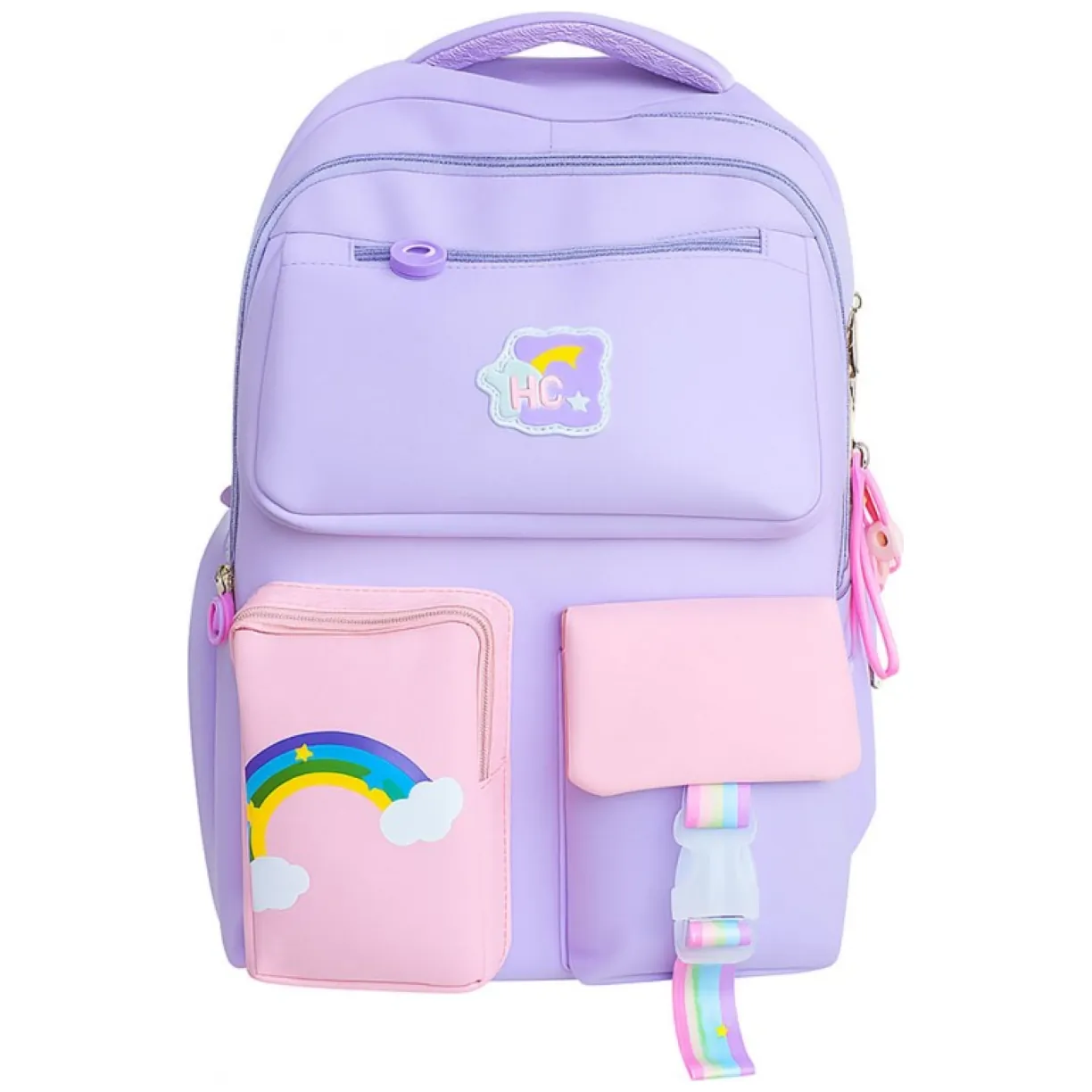 Plecak RAINBOW sweet szkolny uniwersalny kieszonki, odblaski PL160FIO - obrazek 2