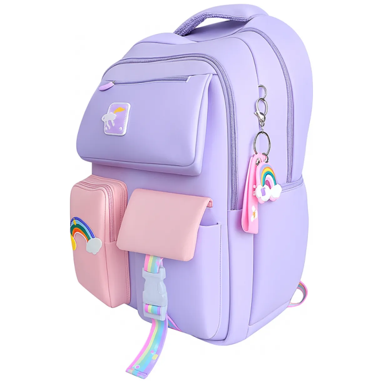Plecak RAINBOW sweet szkolny uniwersalny kieszonki, odblaski PL160FIO - obrazek 3