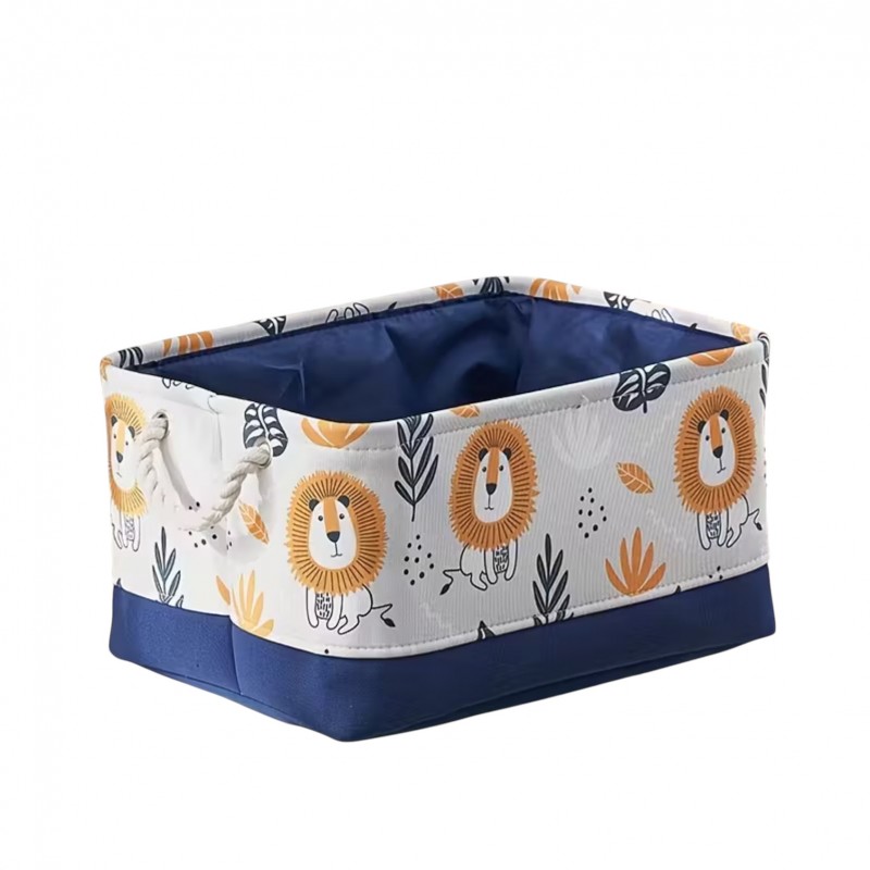 Pojemnik na zabawki kosz, organizer lwy 30х40х22cm - OR114 - obrazek 2
