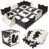 Mata edukacyjna piankowa puzzle 114 x 114 x 1 cm czarna 25 elementów