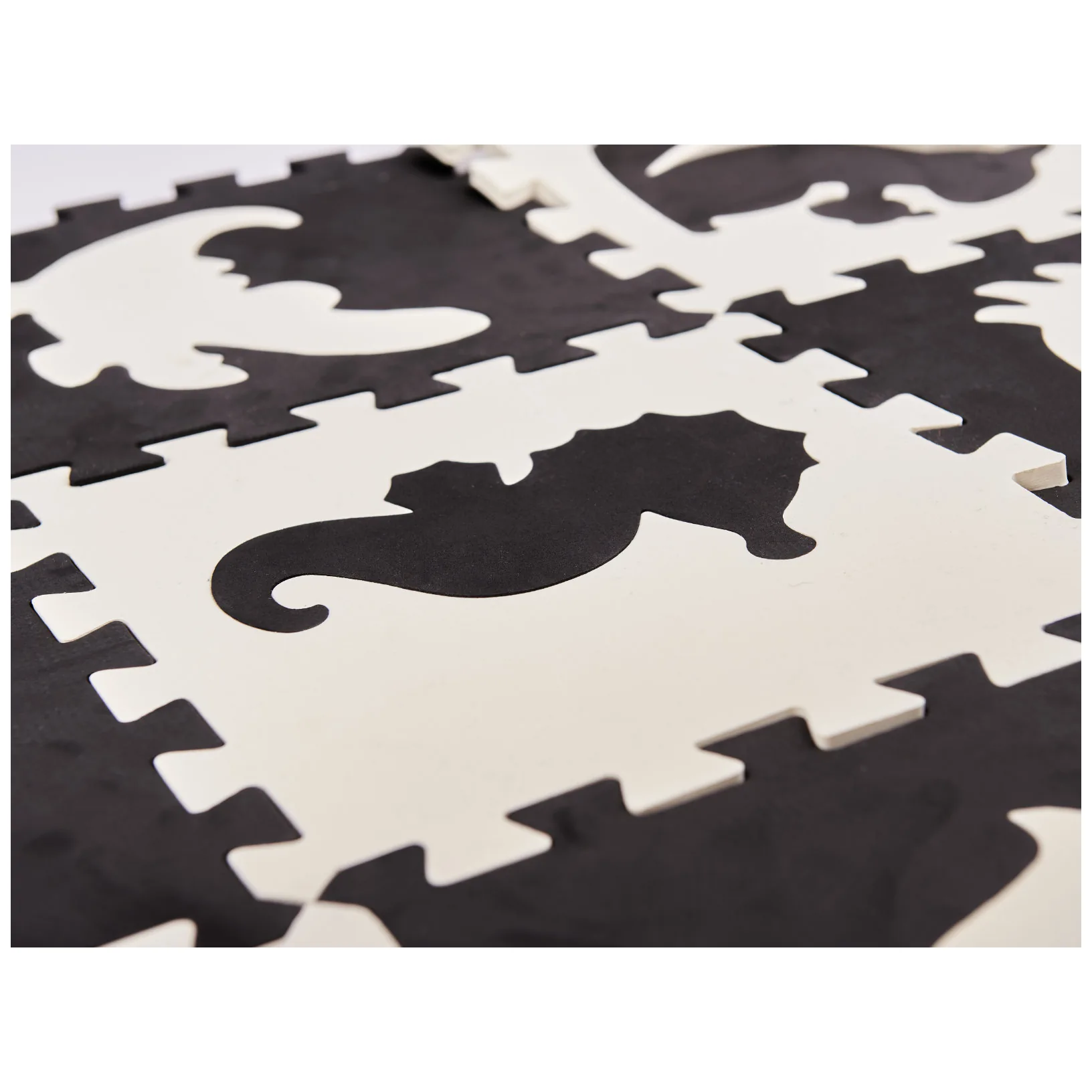 Miękka mata piankowa puzzle czarna edukacyjna 25 elementów dla dzieci - obrazek 5