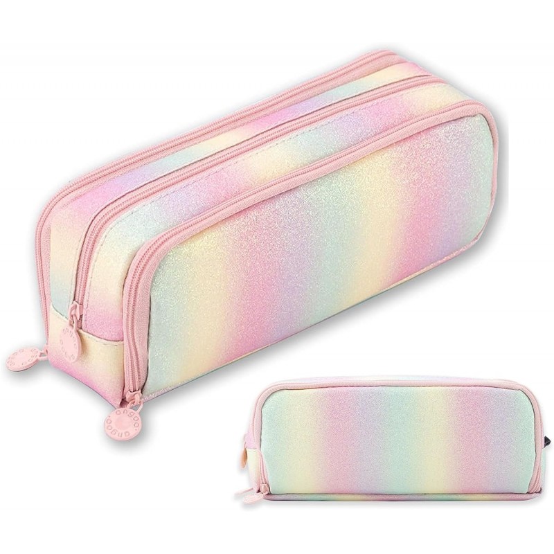 DUŻY PIÓRNIK WIELOFUNKCYJNY SASZETKA TRZYKOMOROWY TĘCZOWY PR02 - obrazek 2