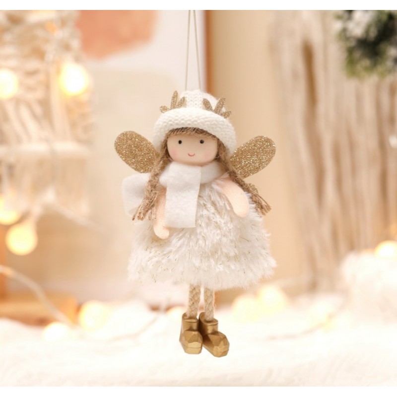 ANIOŁ ŚWIĄTECZNY BOŻE NARODZENIE Z PLUSZU ASN06B - obrazek 2