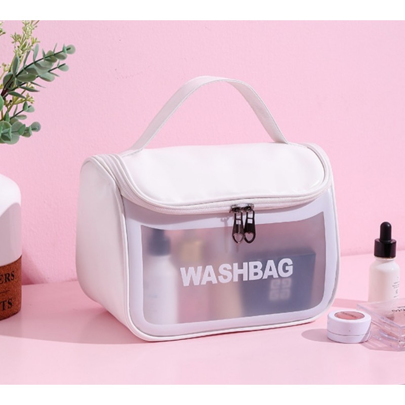 Kosmetyczka rozkładana WASHBAG kuferek biały KS46B - obrazek 5
