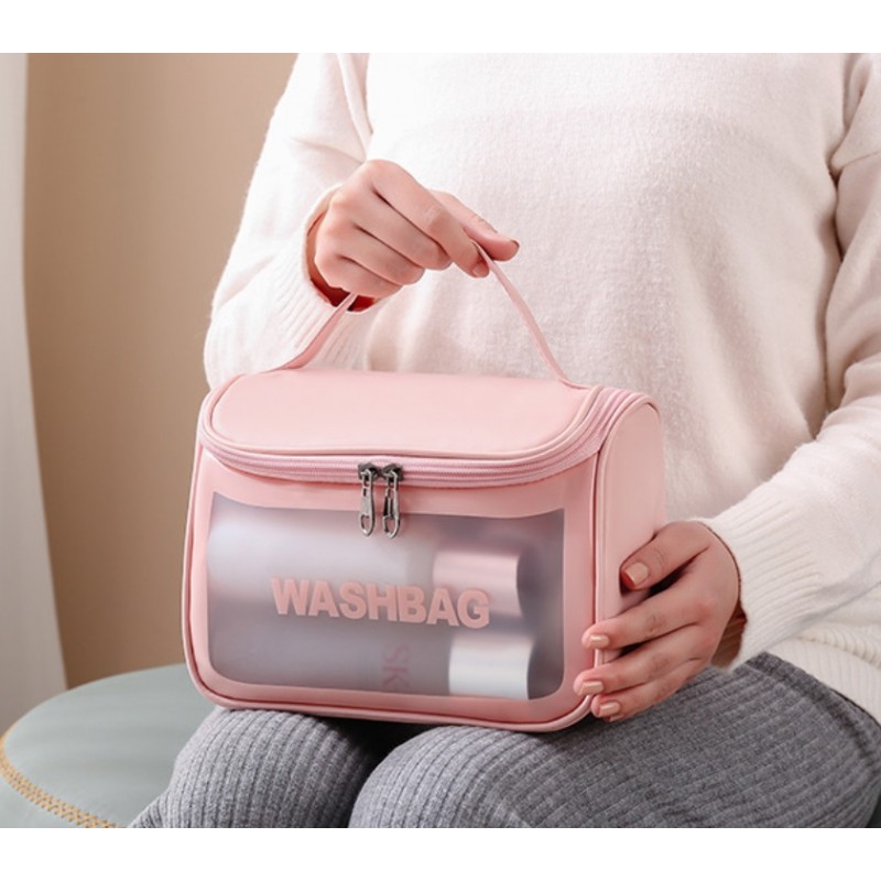 Kosmetyczka rozkładana WASHBAG kuferek biały KS46B - obrazek 9