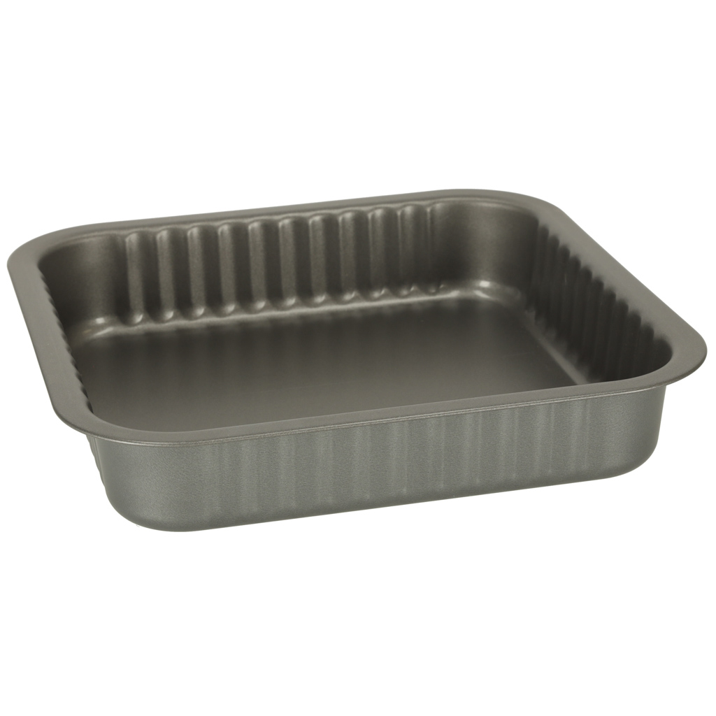 Blacha do pieczenia tortownica forma do ciast wypieków 24cm x 24cm szara - Image 4