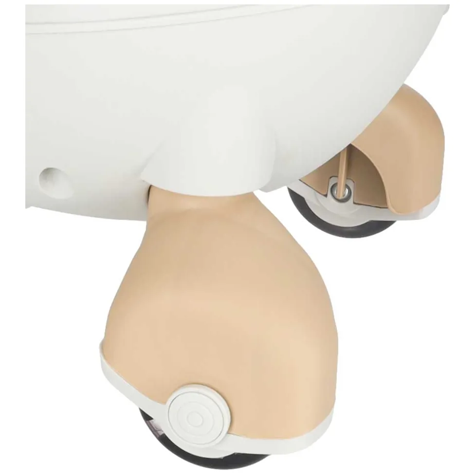 Jeździk grawitacyjny z muzyką i świecącymi kołami LED - beżowy, 76 cm - obrazek 8