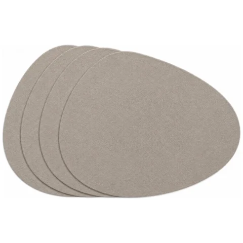 Zestaw wodoodpornych podkładek na stół 13,8 x 11,2 cm ekoskóra 4szt. Dwustronna MP57