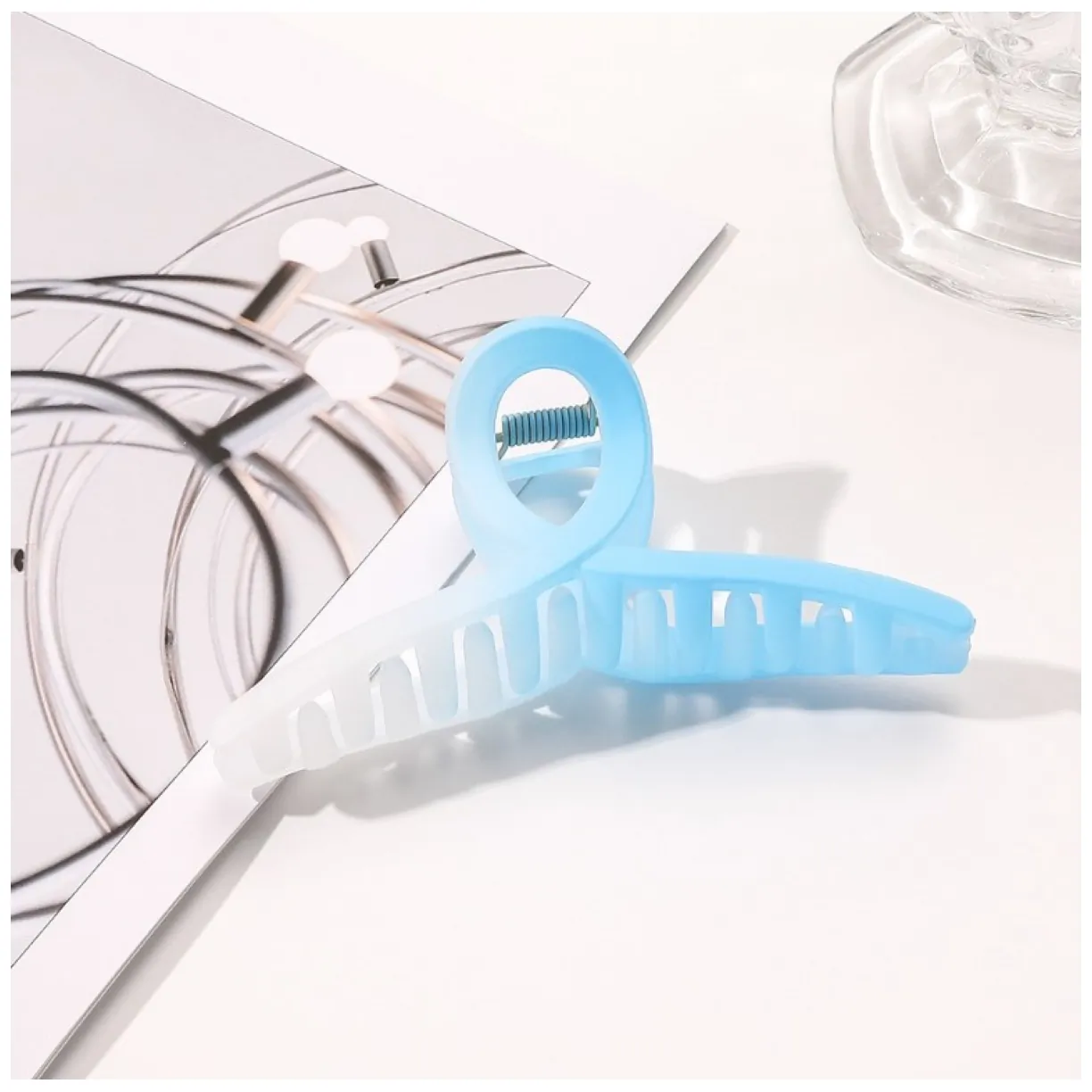 Spinka do włosów klamra XL ombre błękit 11 cm SP148N - obrazek 2