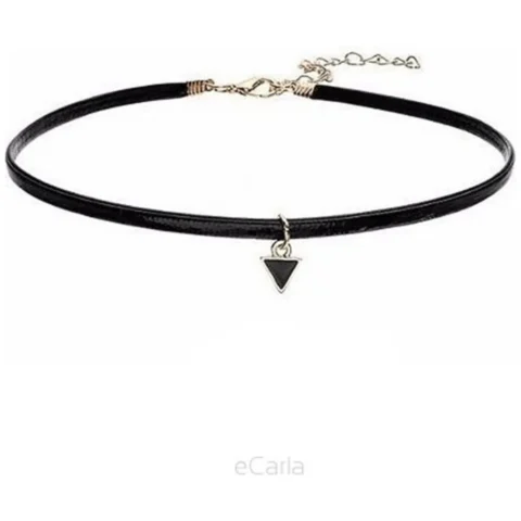 NASZYJNIK CHOKER Z TRÓJKĄCIKIEM N275