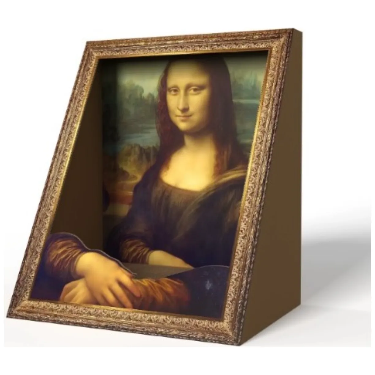 Drapak domek DLA KOTA - obraz ramka Mona Lisa, legowisko - obrazek 3