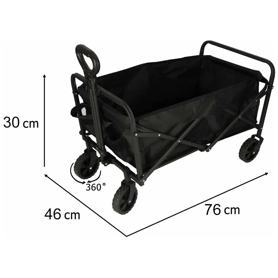 Wózek transportowy LUARO na zakupy plażowy składany 100l - obrazek 11