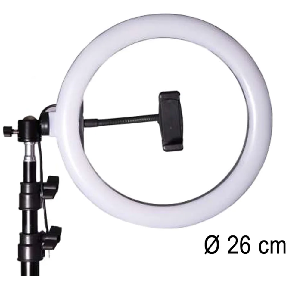 Lampa pierścieniowa LED 60W do selfie i makijażu z pilotem i statywem - obrazek 12