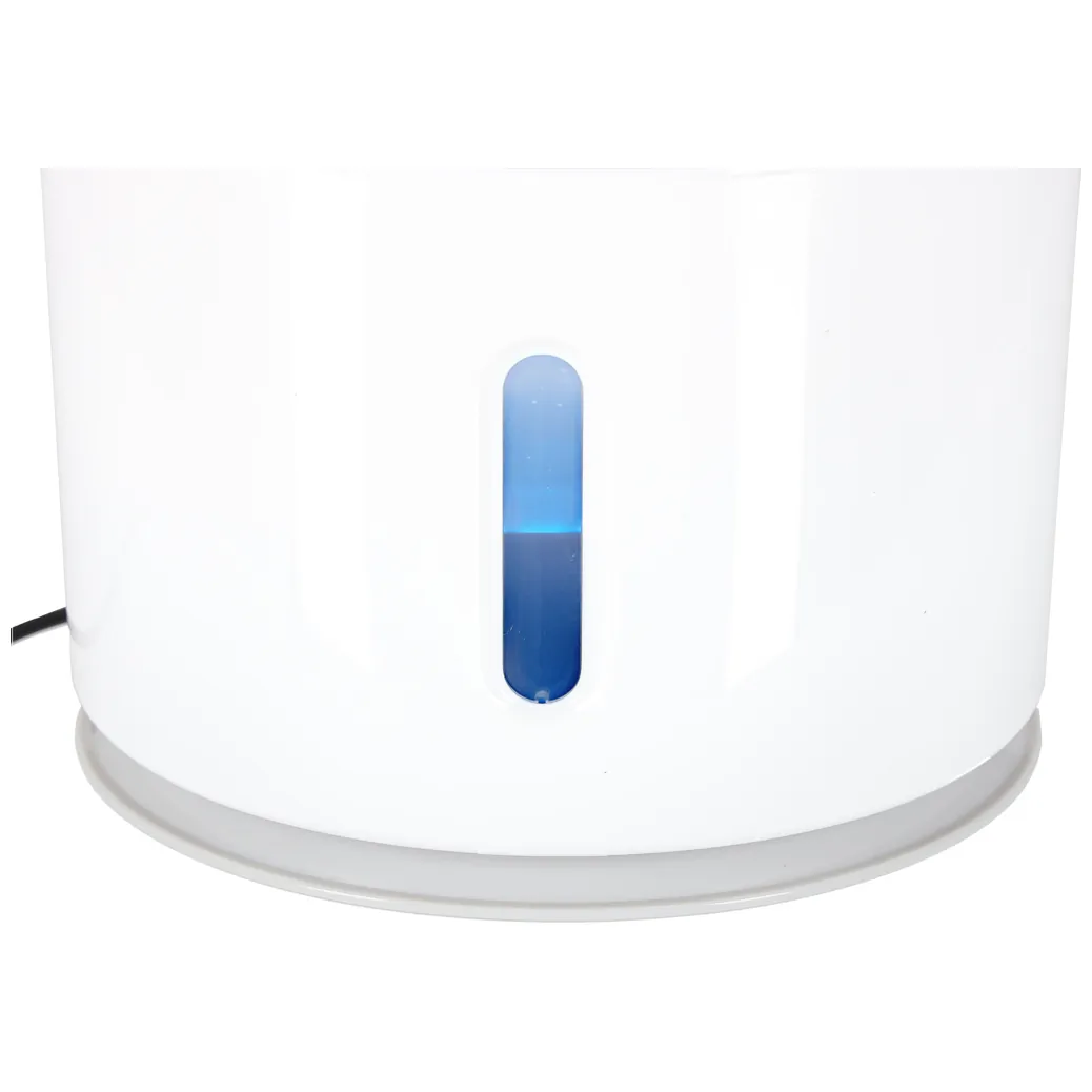 Automatyczne poidełko fontanna dla psa kota z filtrem LED USB 2,4 l biała - obrazek 9