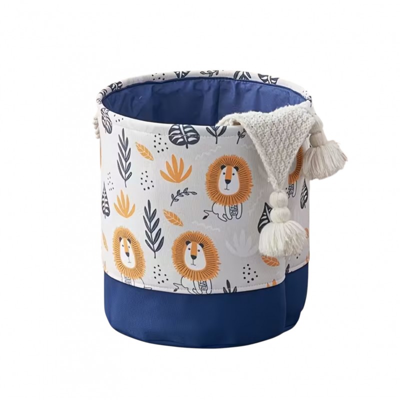 Pojemnik na zabawki kosz, worek na pranie, organizer lwy 40x35cm OR115 - obrazek 2