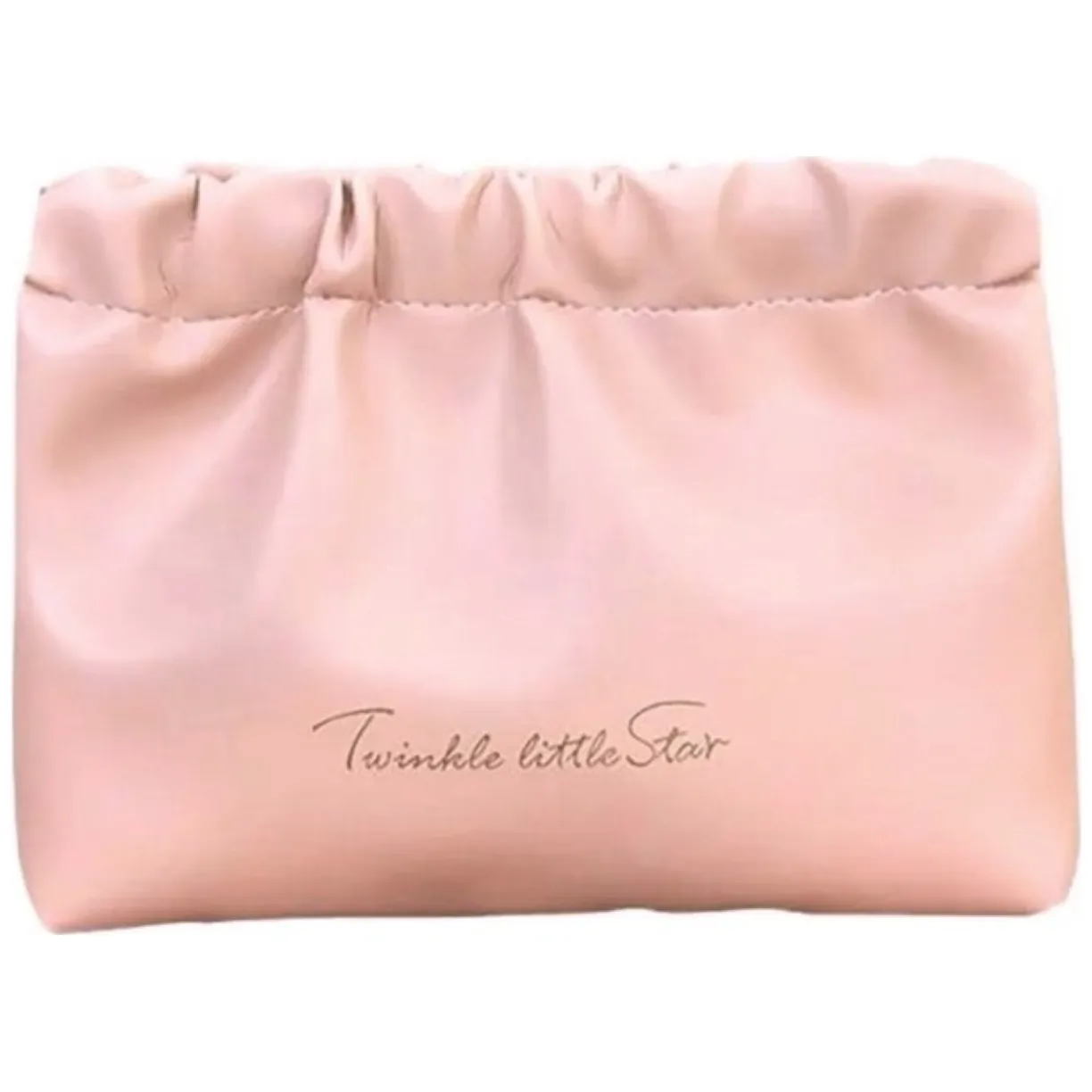 Różowa kosmetyczka z ekoskóry organizer na kosmetyki M 16x12 cm - obrazek 2