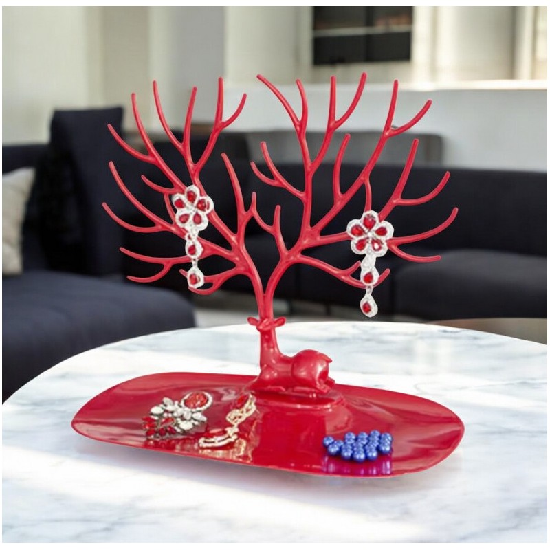 Ekspozytor na biżuterię - naszyjnik, pierścionki drzewo E31CZE - obrazek 4