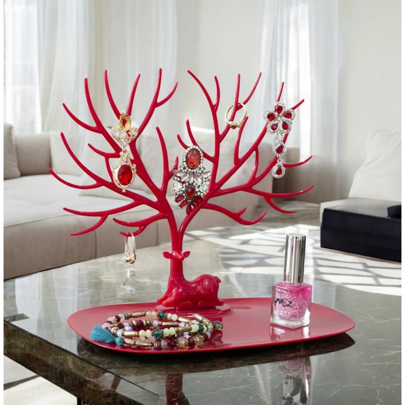 Ekspozytor na biżuterię - naszyjnik, pierścionki drzewo E31CZE - obrazek 5