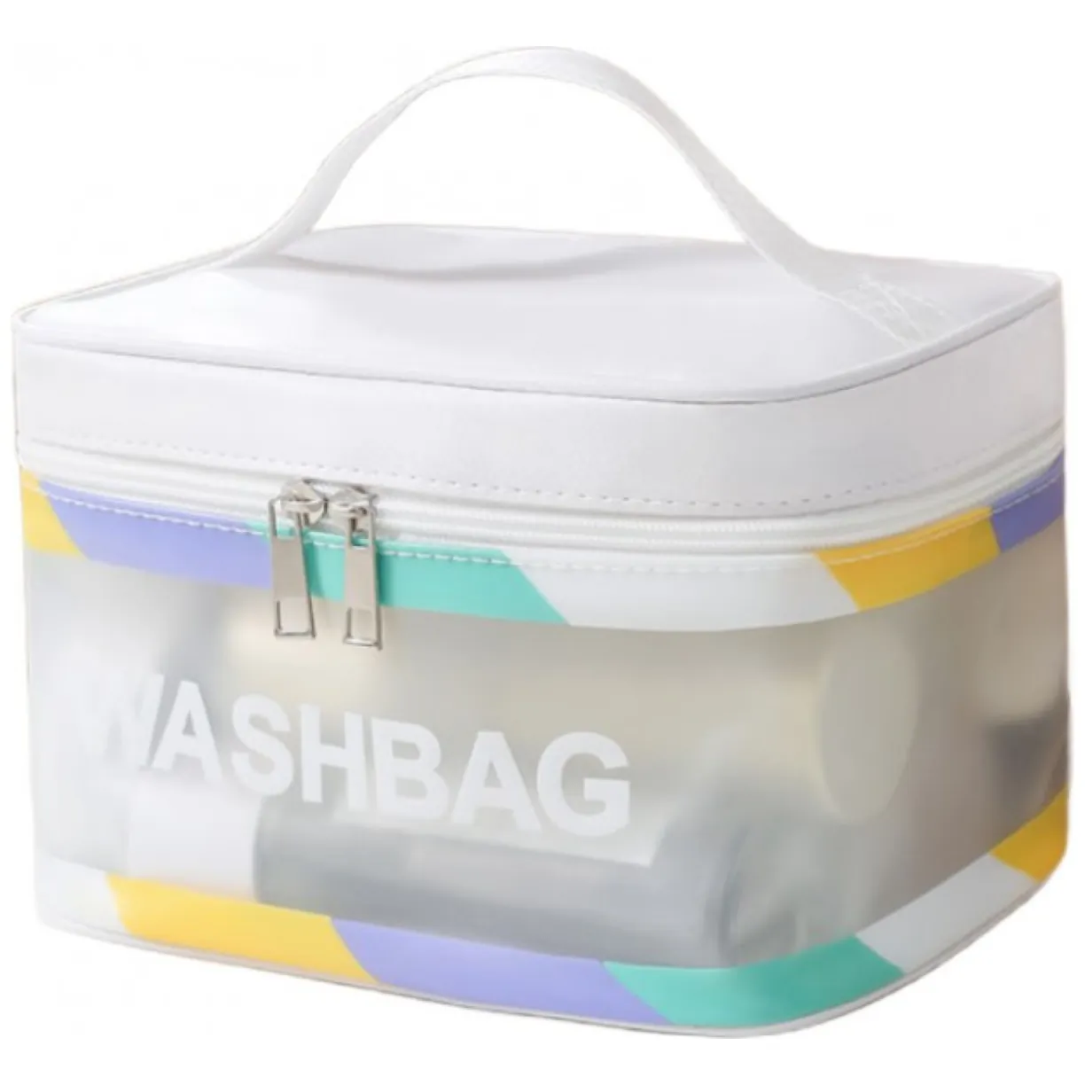 Kosmetyczka rozkładana WASHBAG kuferek krem KS75