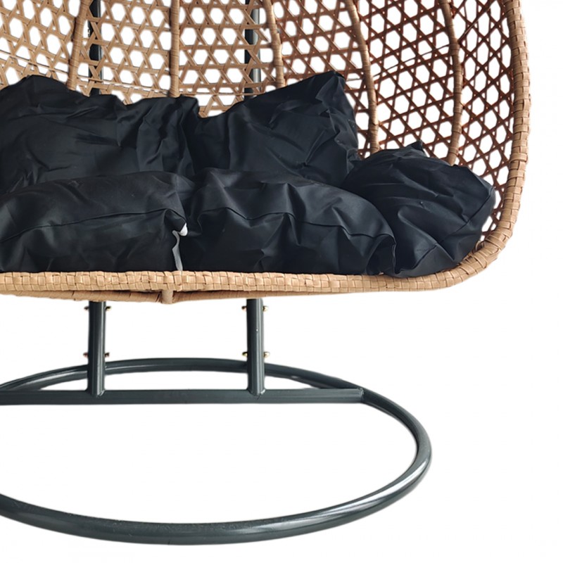 Fotel wiszący, huśtawka kokon z poduszkami DWUOSOBOWY KR34 - obrazek 7