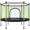 Trampolina do domu ogrodu dla dzieci siatka piłki 140cm 55inch zielona