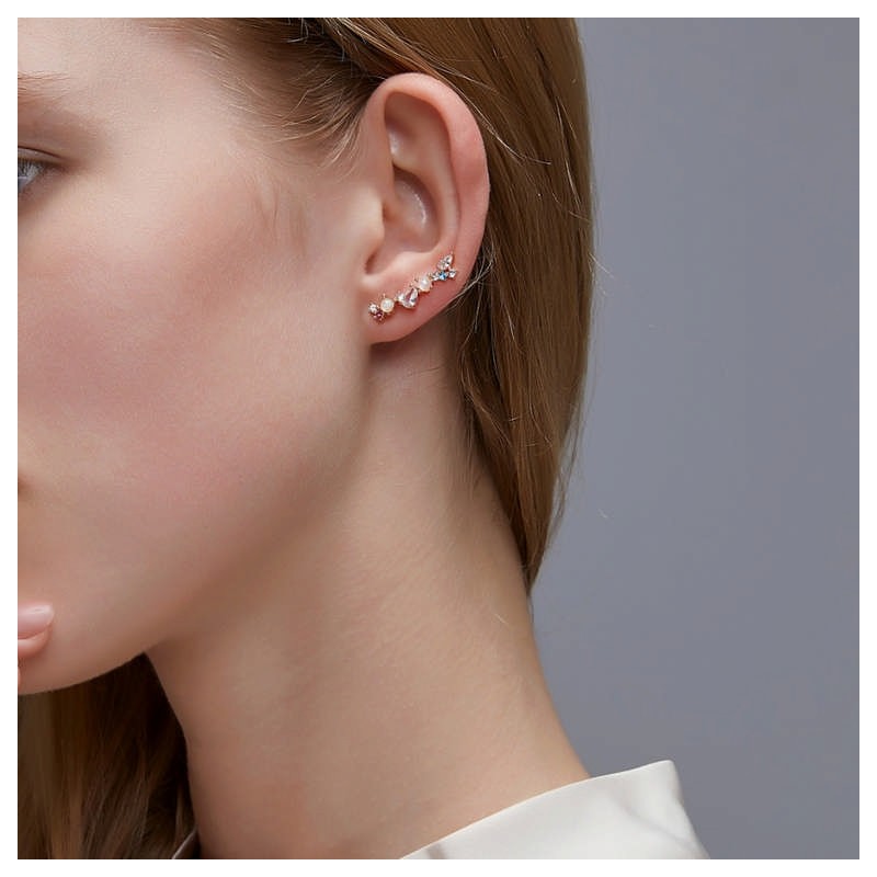 KOLCZYK NAUSZNICA KOLOROWA KRYSZTAŁKI K1504Z - obrazek 3