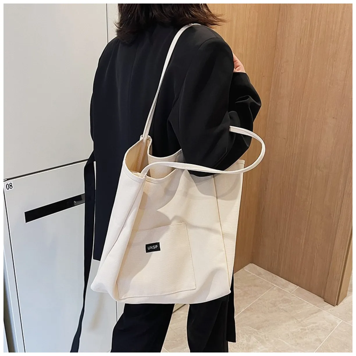 Torba materiałowa minimalistyczna duża TP15K - obrazek 5