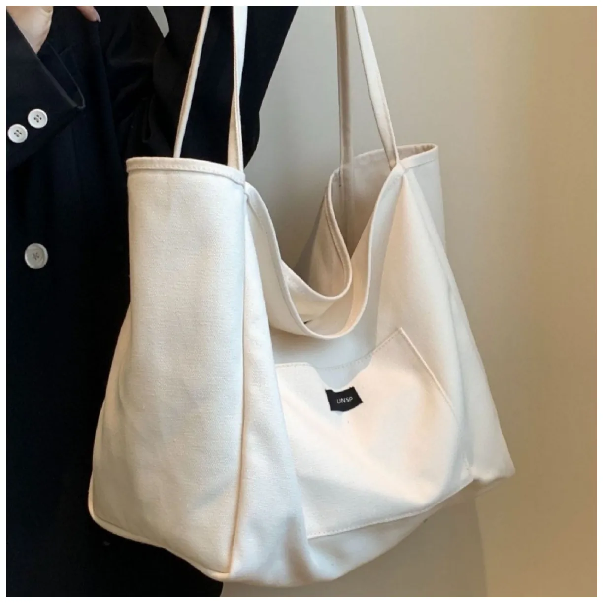 Torba materiałowa minimalistyczna duża TP15K - obrazek 6