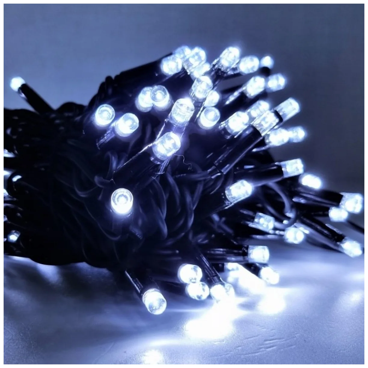 Światełka lampki wewnętrzne/zewnętrzne 1000 LED Białe - obrazek 2
