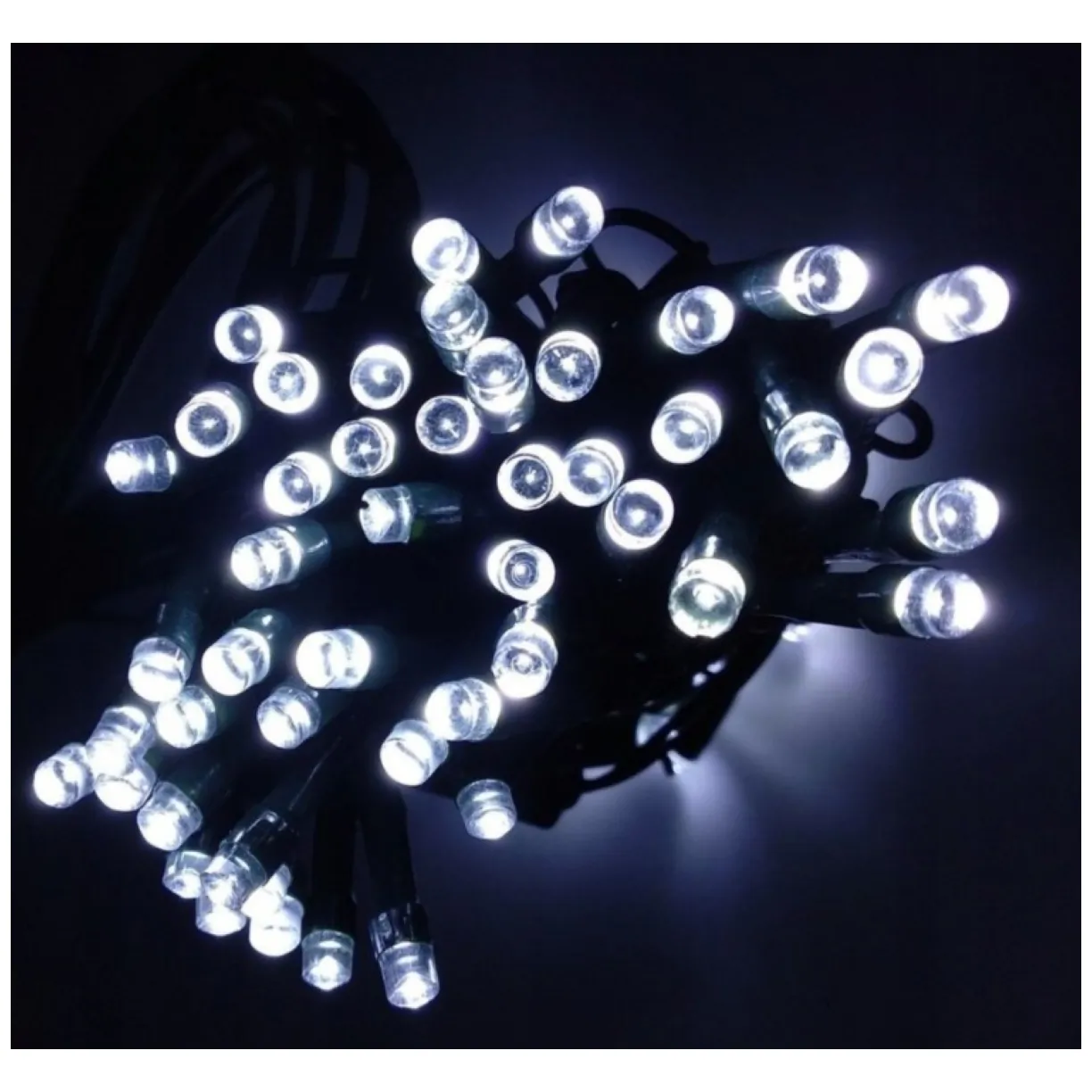 Światełka lampki wewnętrzne/zewnętrzne 100 LED Białe - obrazek 2