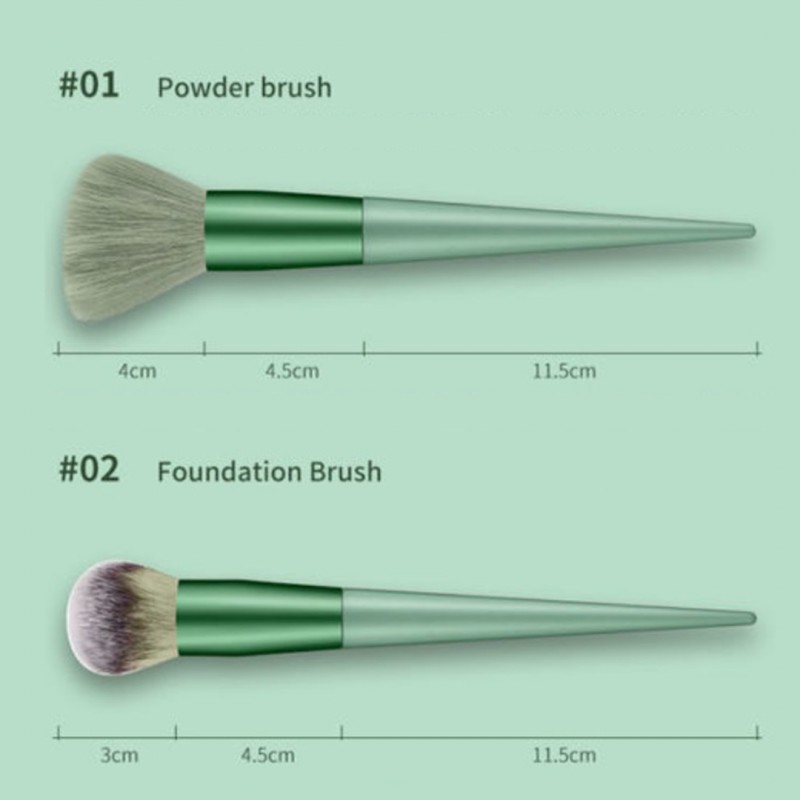 ZESTAW 13 PĘDZLI DO MAKIJAŻU ETUI PUDEŁKO CZERŃ PZ28CZ - obrazek 4