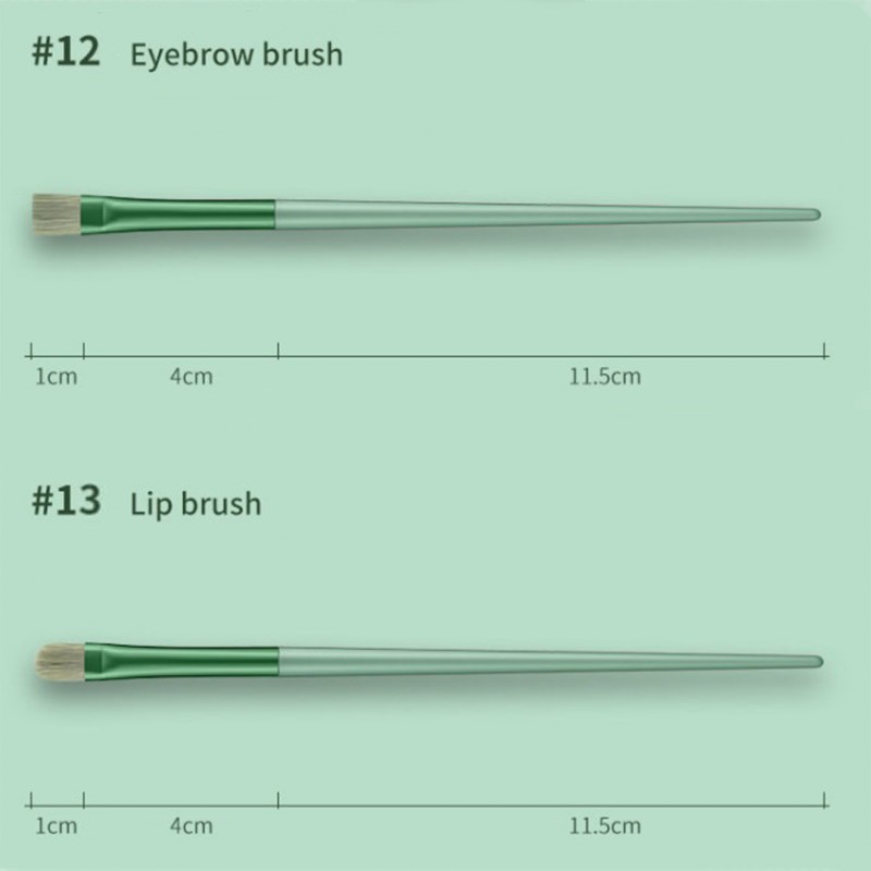 ZESTAW 13 PĘDZLI DO MAKIJAŻU ETUI PUDEŁKO CZERŃ PZ28CZ - obrazek 5