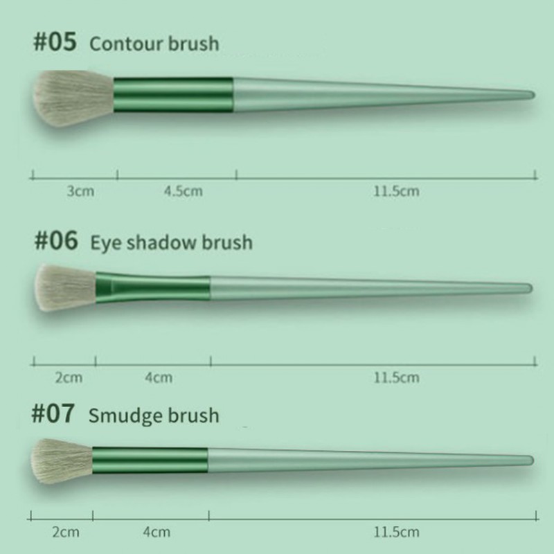 ZESTAW 13 PĘDZLI DO MAKIJAŻU ETUI PUDEŁKO CZERŃ PZ28CZ - obrazek 8