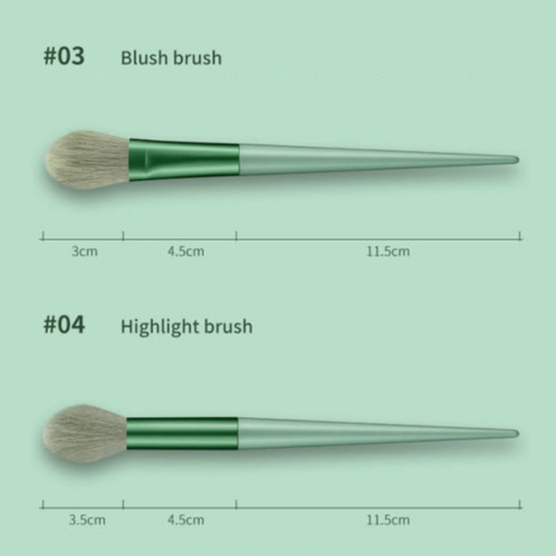 ZESTAW 13 PĘDZLI DO MAKIJAŻU ETUI PUDEŁKO CZERŃ PZ28CZ - obrazek 9