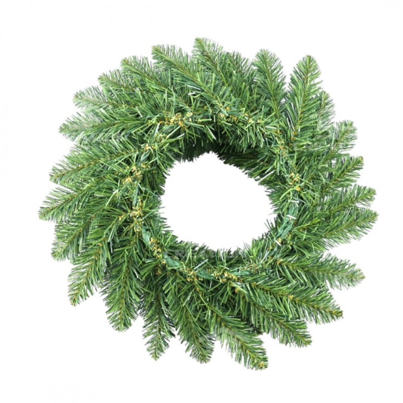 Girlanda wieniec ozdoba na drzwi stroik 50cm 160 gałązek choinka jak żywa WSN20 - obrazek 3