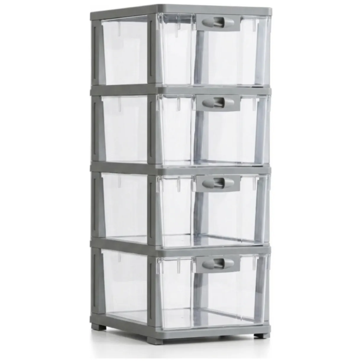 Plastikowy regał na kółkach szafka szuflady szafa 66x 34x 26cm PO21