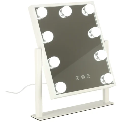 Lusterko do makijażu 9 LED z żarówkami USB 25x30cm